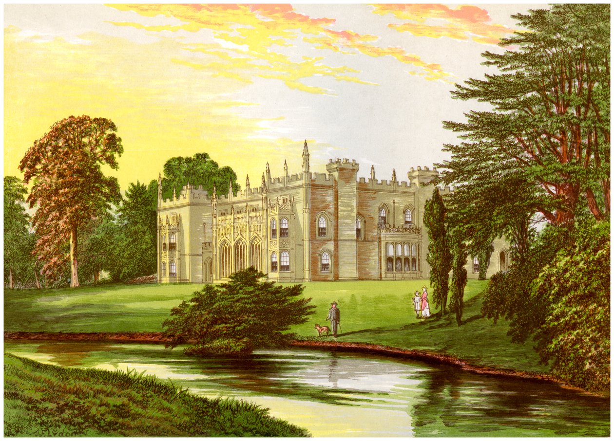 Arbury Hall ، Warwickshire ، موطن عائلة Newdegate ، c1880 بواسطة غير معروف