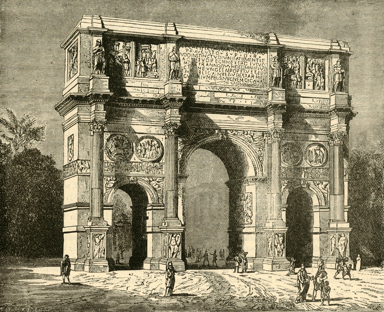 قوس قسطنطين ، 1890. بواسطة غير معروف