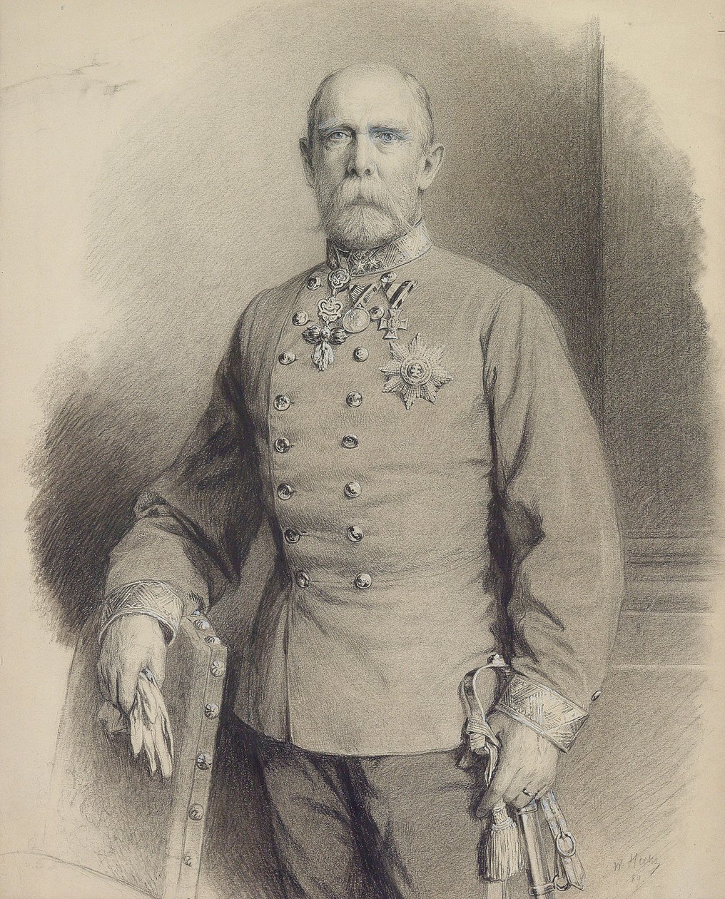 الأرشيدوق كارل لودفيج النمسا 1833-1896 ، 1889. بواسطة غير معروف
