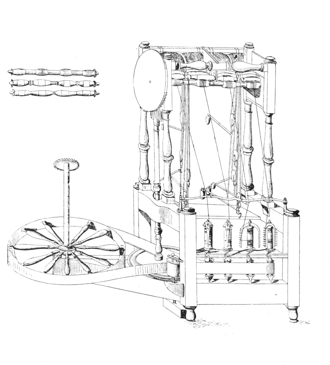أركرايتس الغزل جيني ، 1769 ، 1769 ، 1904 بواسطة غير معروف