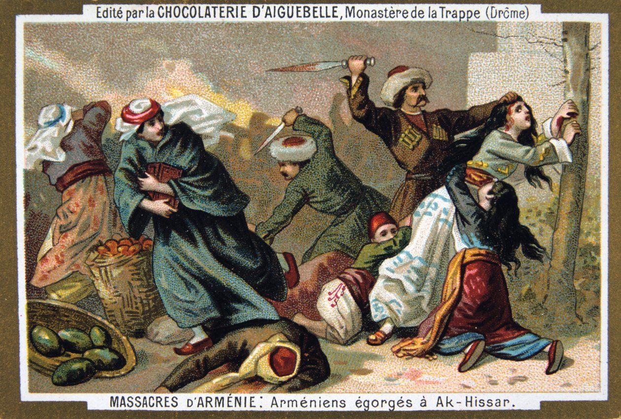 قطع الأرمن حناجرهم في أك حصار ، 1895 بواسطة غير معروف