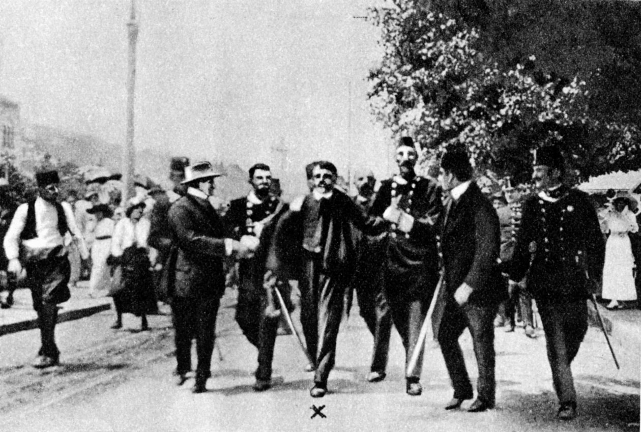 القبض على جافريلو برينسيب ، قاتل الأرشيدوق فرانز فرديناند ، 1914 بواسطة غير معروف