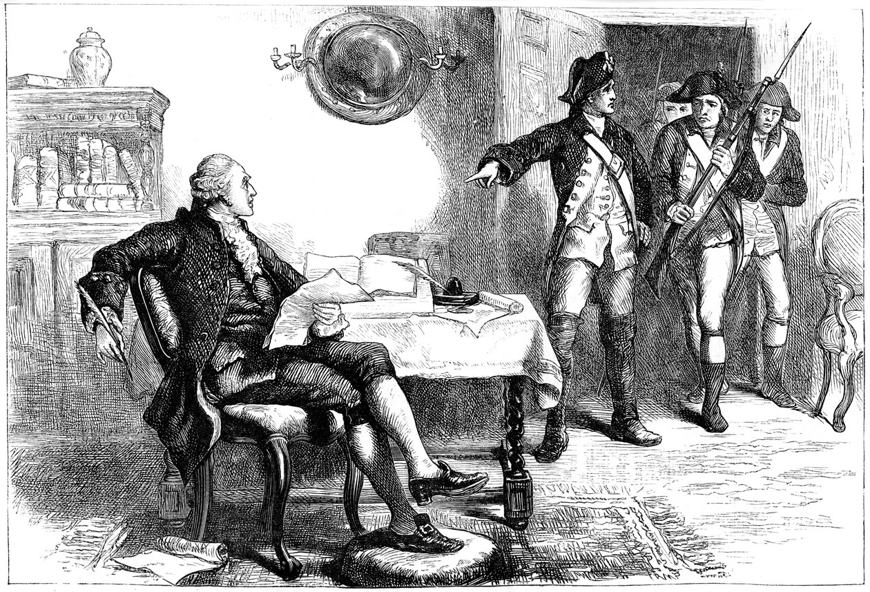اعتقال ويليام فرانكلين ، نيو جيرسي ، 1776 ج 1880 بواسطة غير معروف