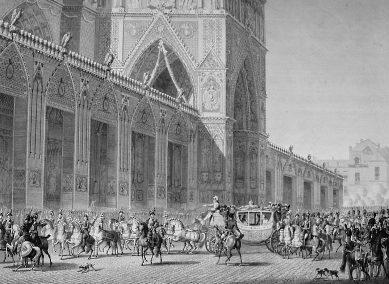 الوصول إلى نوتردام ، 2 ديسمبر ، 1804 ، القرن التاسع عشر بواسطة غير معروف