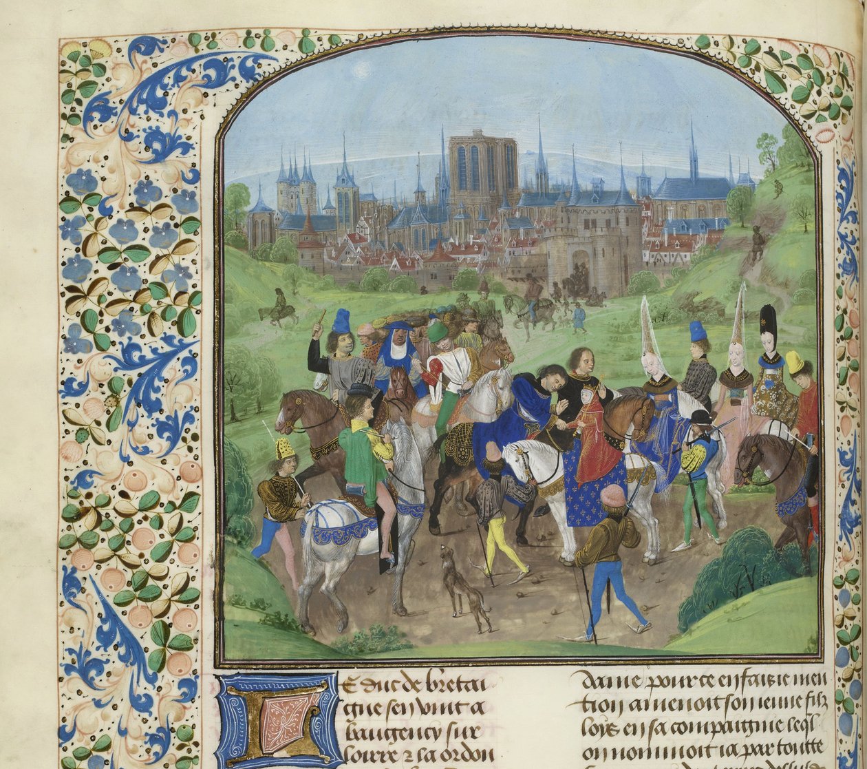 وصول دوق أنجو لويس الثاني إلى باريس ، حوالي 1470-1475. بواسطة غير معروف