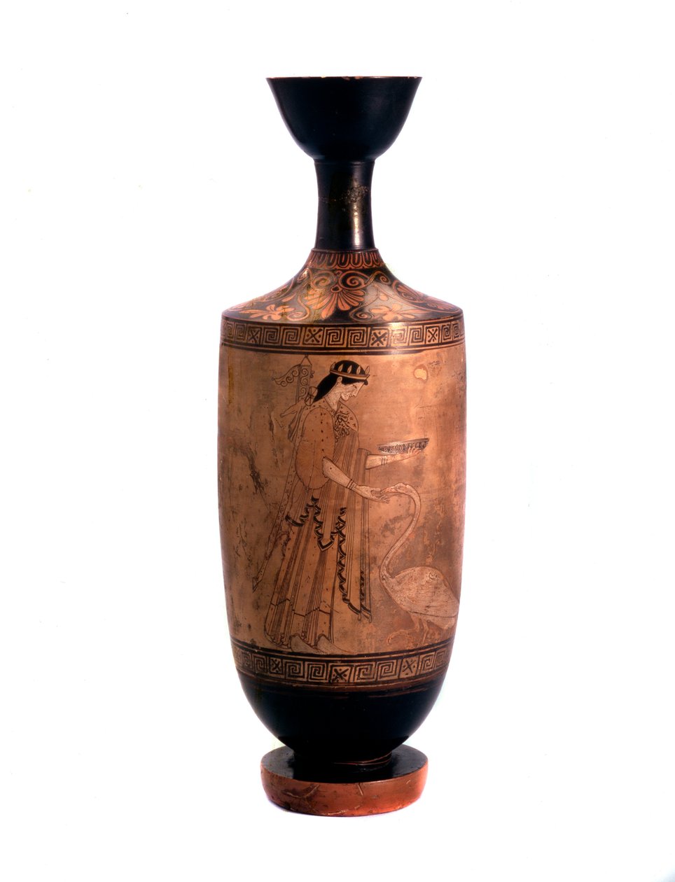 أرتميس بجعة. Lekythos ، أرض بيضاء ، c490 قبل الميلاد بواسطة غير معروف