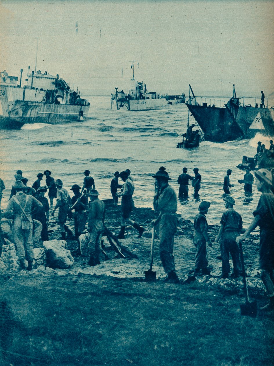 مع ظهور الشمس في يوم الغزو: مع اختيار المجرفة ، تم مسح الطريق ، 1943-1944 بواسطة غير معروف