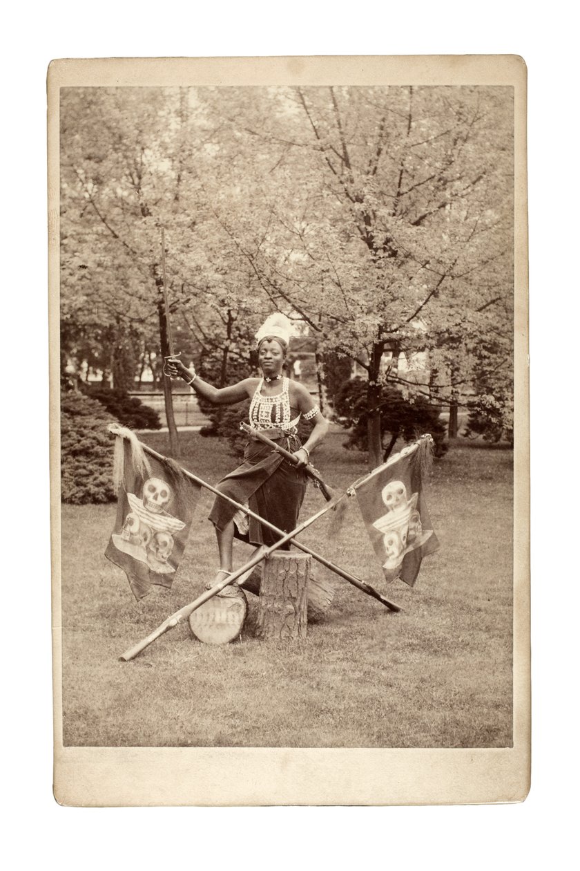 محاضرة جماعية أشانتي ، ألمانيا 1890 (صورة بالأبيض والأسود) بواسطة غير معروف