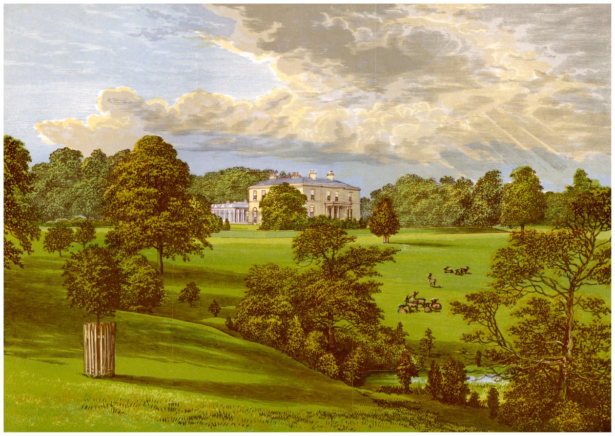Ashcombe Park ، ستافوردشاير ، موطن عائلة Sneyd ، c1880 بواسطة غير معروف
