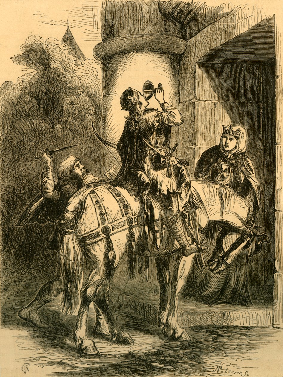 اغتيال إدوارد الشهيد ، c1890. بواسطة غير معروف