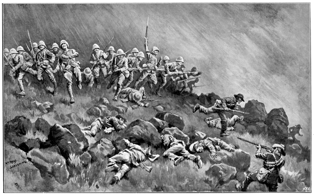 اعتداء على واجون هيل ، حرب البوير الثانية ، 6 يناير 1900 بواسطة غير معروف
