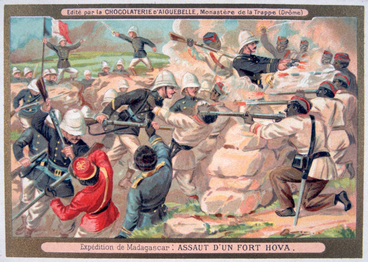 الاعتداء على قلعة هوفا ، مدغشقر ، 1883-1896 بواسطة غير معروف