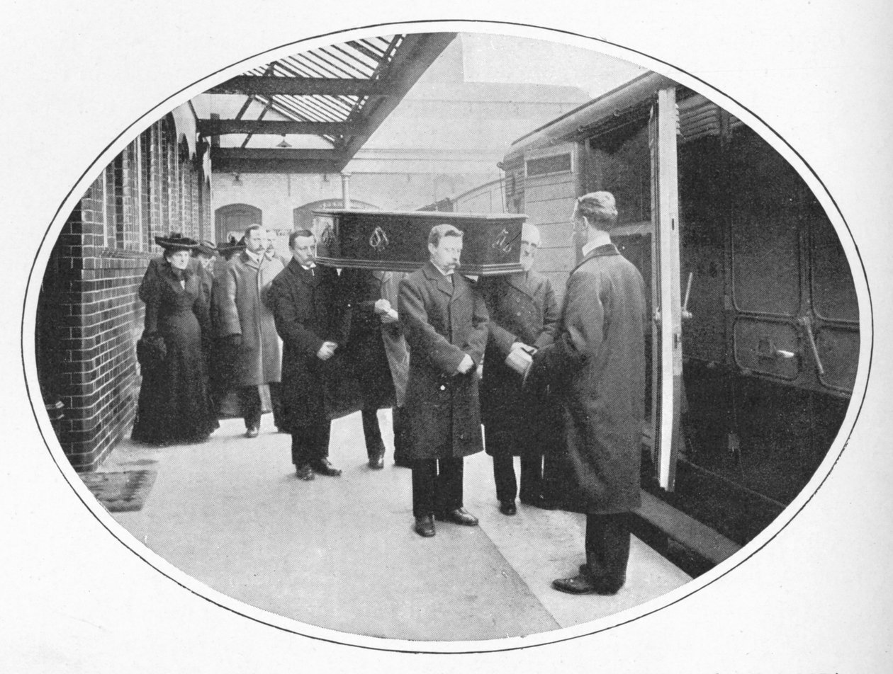في محطة Necropolis Companys ، طريق ويستمنستر بريدج ، لندن ، c1900 1903 بواسطة غير معروف