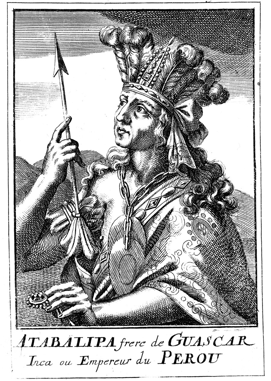Atahualpa d1553 ، آخر إمبراطور إنكا في بيرو ، 1686 بواسطة غير معروف