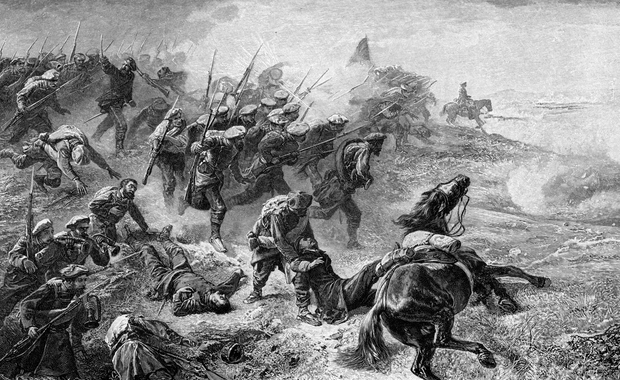 هجوم الباسكيين كارلس خلال ثورة 1872-1876 ، 1902 بواسطة غير معروف