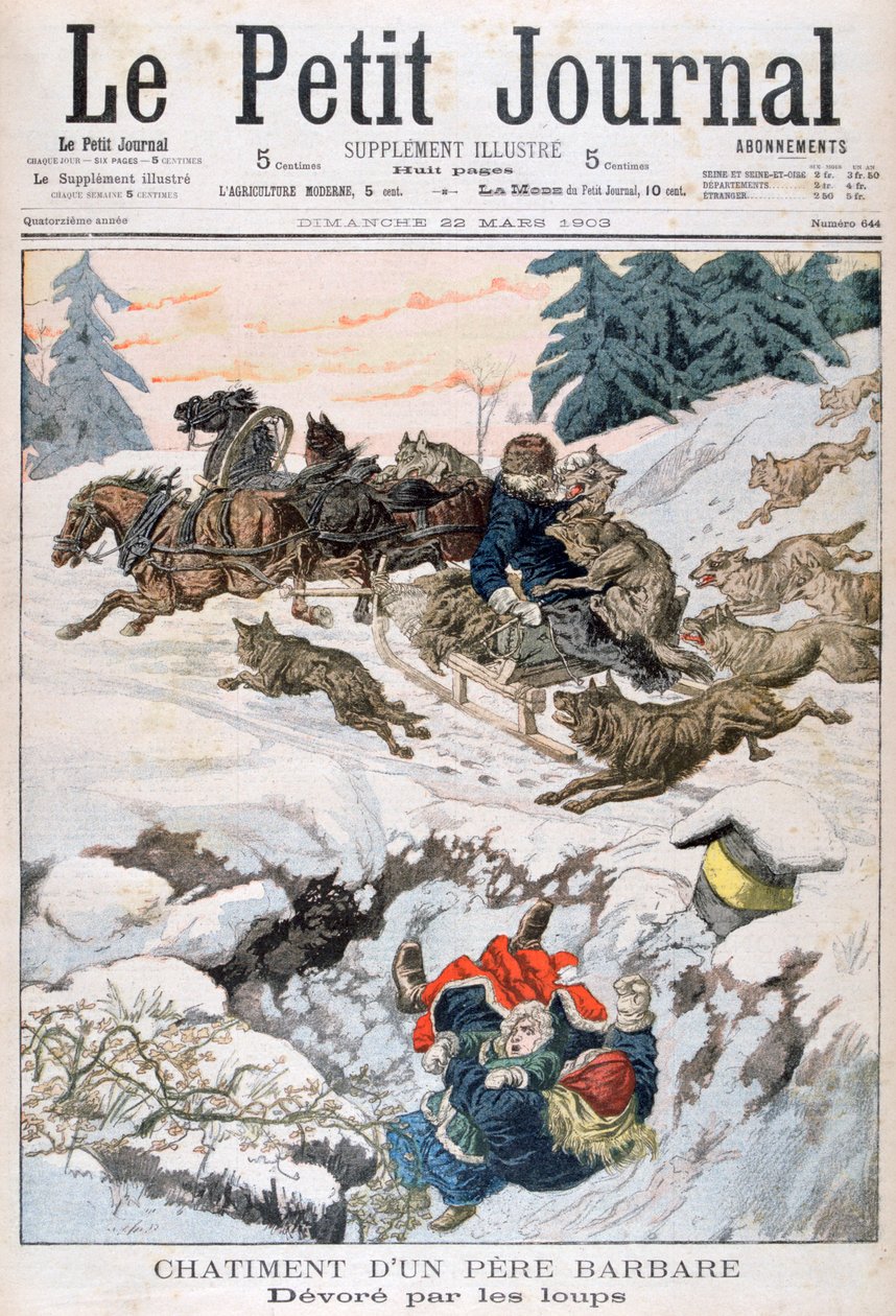 هاجمتها الذئاب ، روسيا ، 1903 بواسطة غير معروف