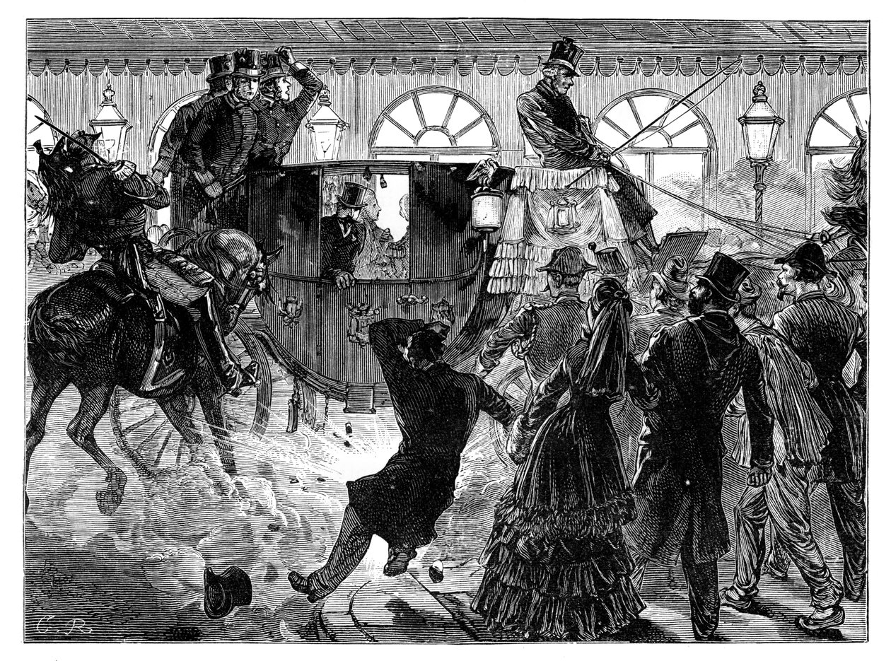 محاولة اغتيال إمبراطور الفرنسيين ، 28 أبريل 1855 بواسطة غير معروف