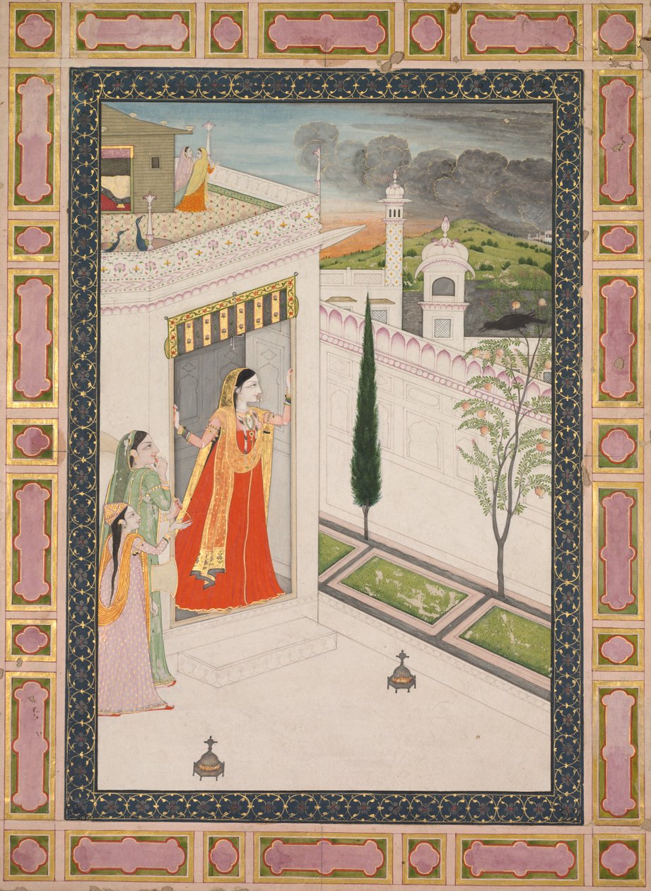 كرو Vasakasajja Nayika من Augury ، ج. 1800. بواسطة غير معروف