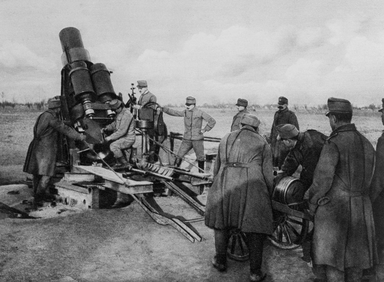 هاون نمساوي ، الحرب العالمية الأولى ، 1915 بواسطة غير معروف