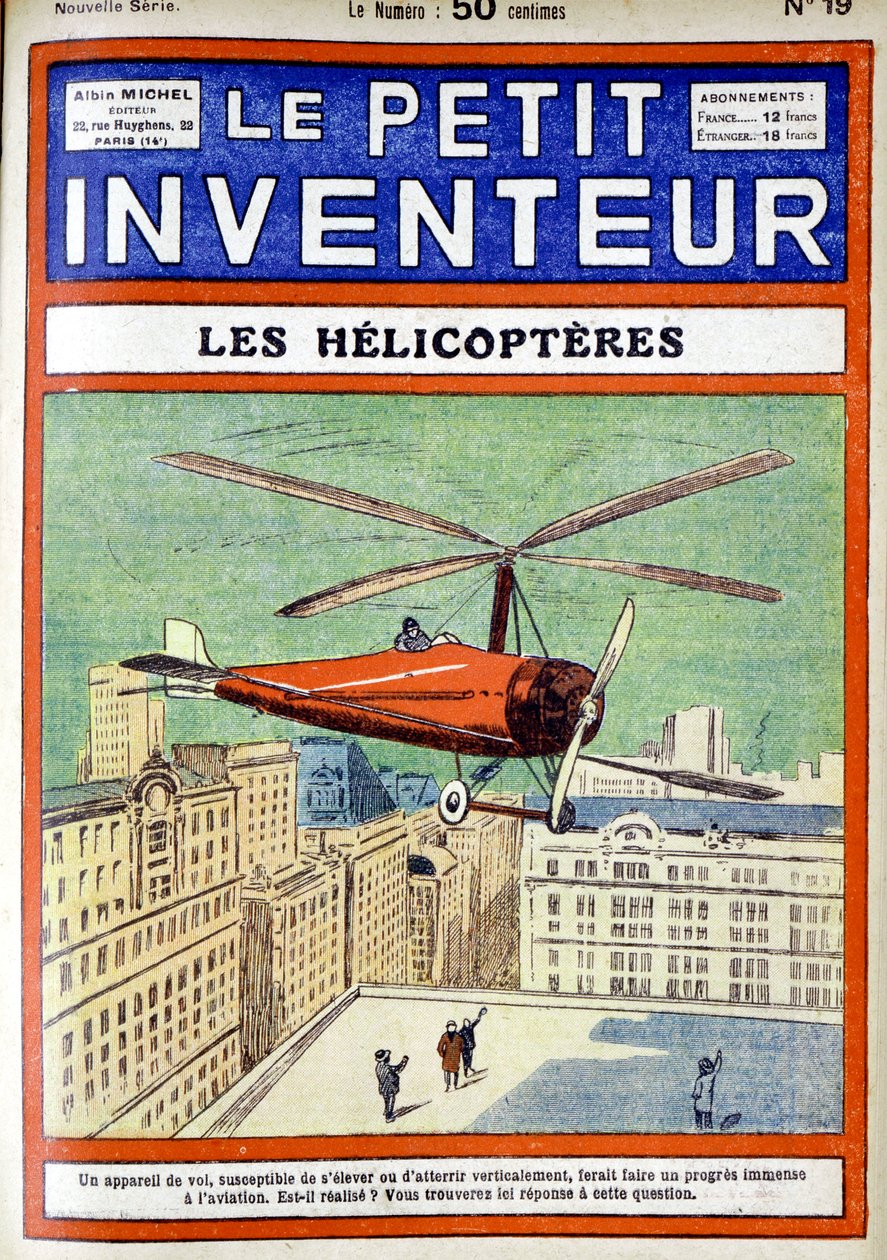 أوتوجيرو ، صممه المهندس الإسباني خوان دي لا سييرفا ، 1928 بواسطة غير معروف