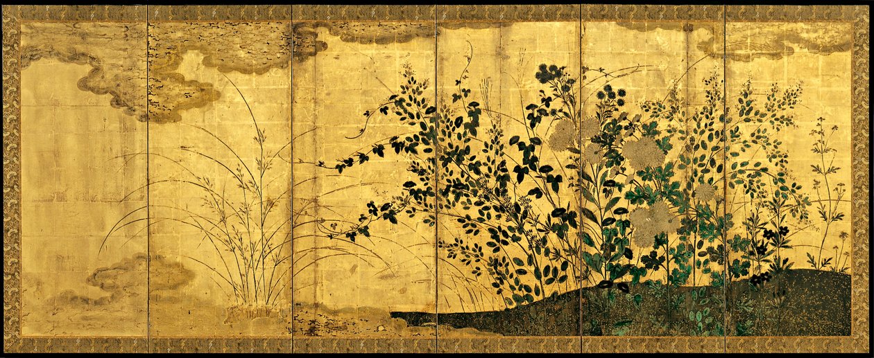 منظر الخريف مع الاوز البري ، ج. 1650 بواسطة غير معروف