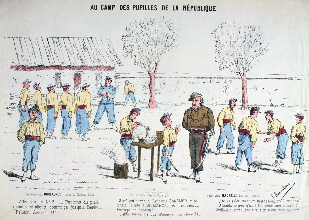 في معسكر Pupilles de la Republique ، 1871. بواسطة غير معروف