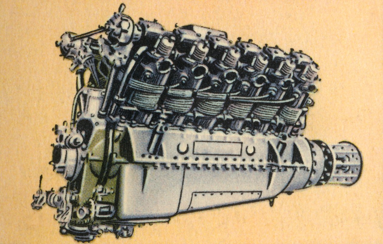 محرك طائرات BMW VIIa ، 1920 ، 1932. بواسطة غير معروف