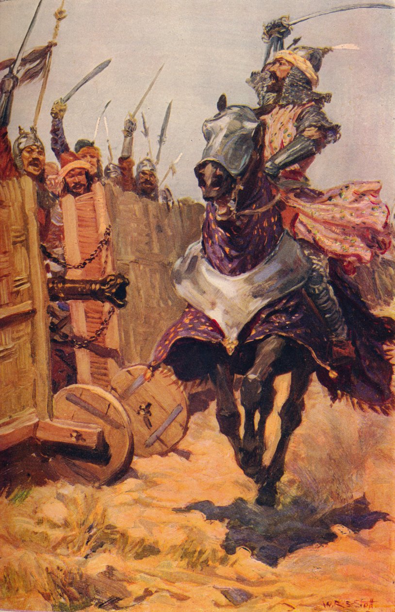 بابر يهتف لقواته ، c1526 c1912 بواسطة غير معروف