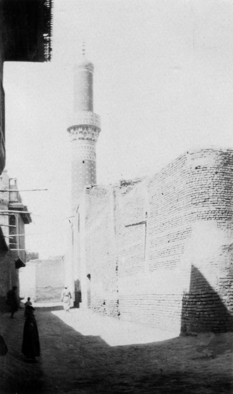 المسجد الخلفي والقديم ، بغداد ، العراق ، 1917-1919 بواسطة غير معروف