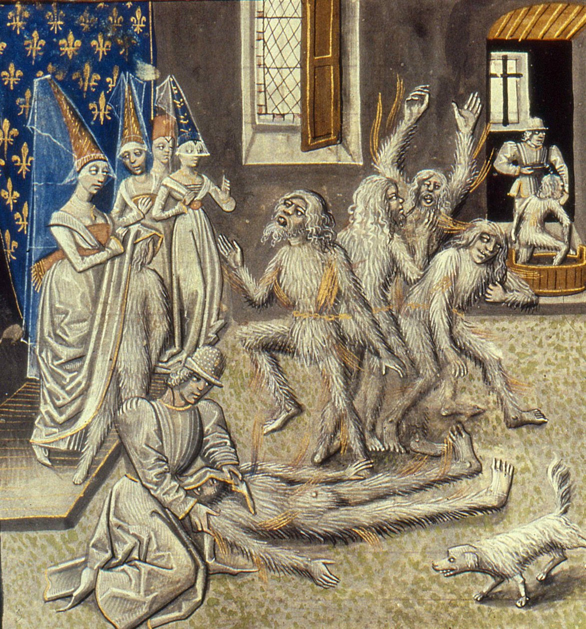 Bal des Ardents Miniature from the Grandes Chroniques de France بواسطة Jean Froissart ، القرن الخامس عشر. بواسطة غير معروف