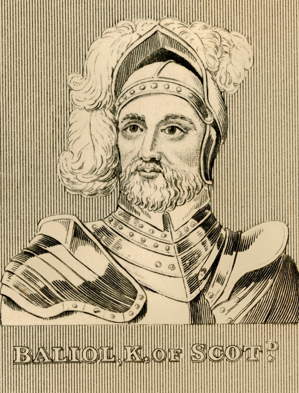 باليول ، ك من اسكتلندا ، c1249-1314 ، 1830. بواسطة غير معروف