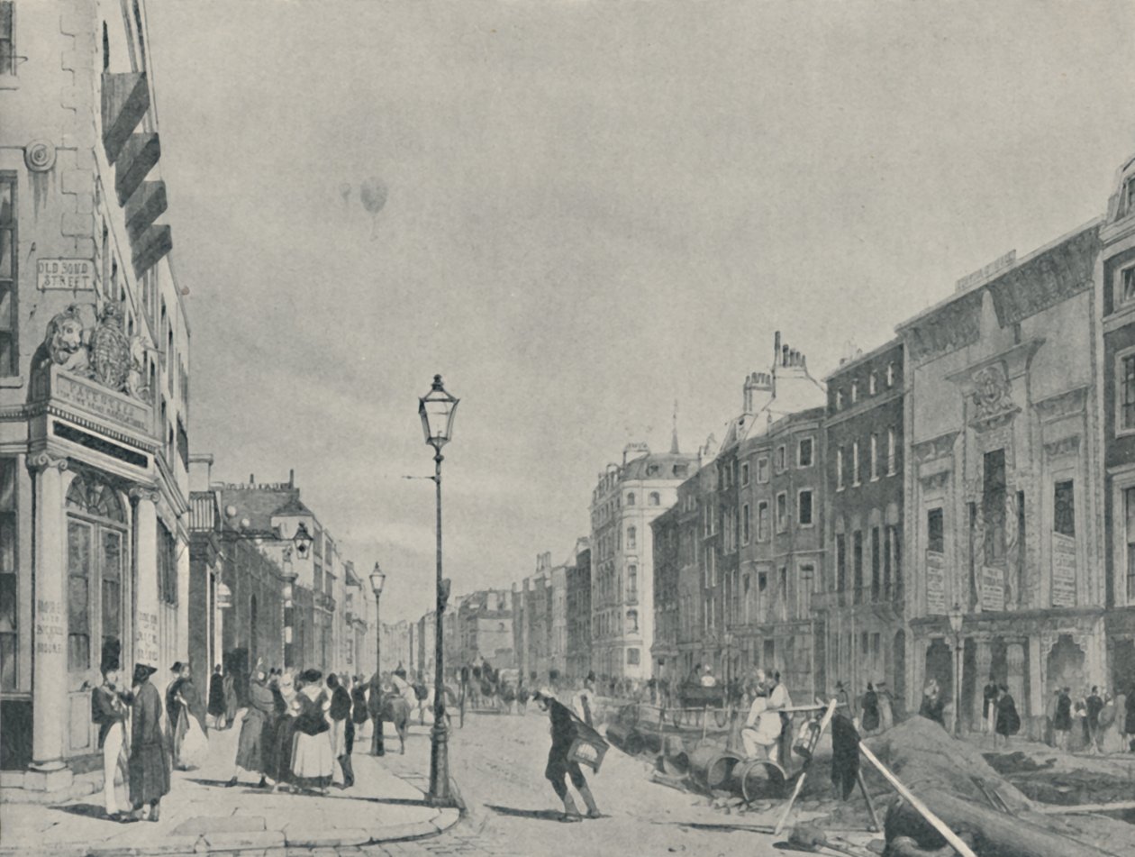 بالونات فوق بيكاديللي ، 1842 ، 1920 بواسطة غير معروف