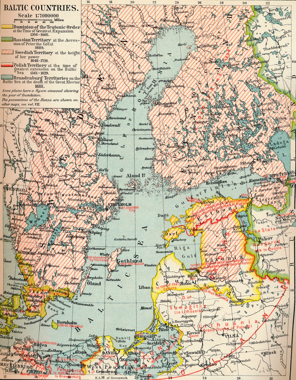 دول البلطيق ، c1907 ، 1907 بواسطة غير معروف