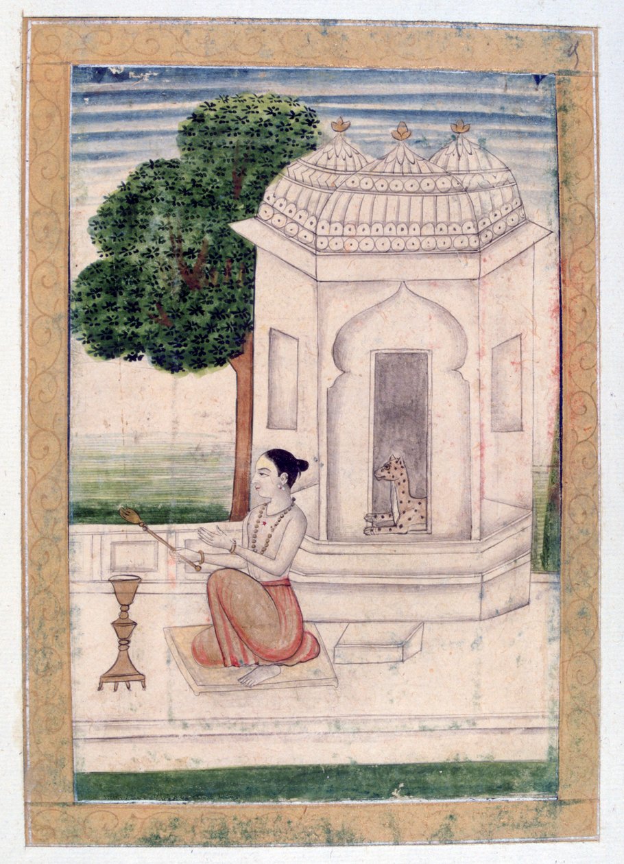 Bamgali Ragini ، ألبوم Ragamala ، مدرسة راجستان ، القرن التاسع عشر بواسطة غير معروف