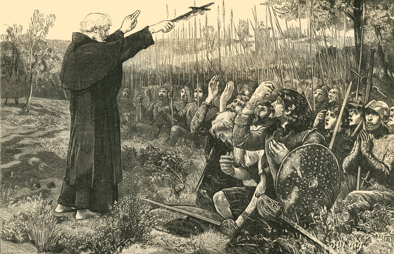 Bannockburn: الاباتي Inchaffray بركة نعمة الاسكتلنديين قبل المعركة ، 1314 ، 1890. بواسطة غير معروف