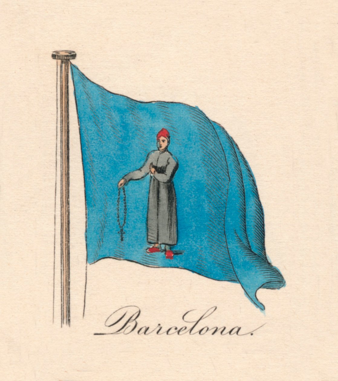 برشلونة ، 1838 بواسطة غير معروف