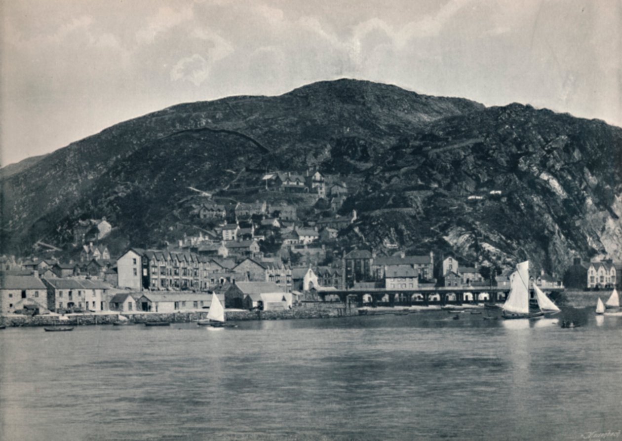 بارماوث - منظر من Mawddach ، عرض المرتفعات ، ١٨٩٥ بواسطة غير معروف