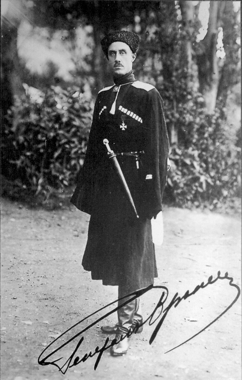 البارون بيوتر نيكولايفيتش رانجل ، الجنرال الأبيض في الحرب الأهلية الروسية ، 1919. بواسطة غير معروف