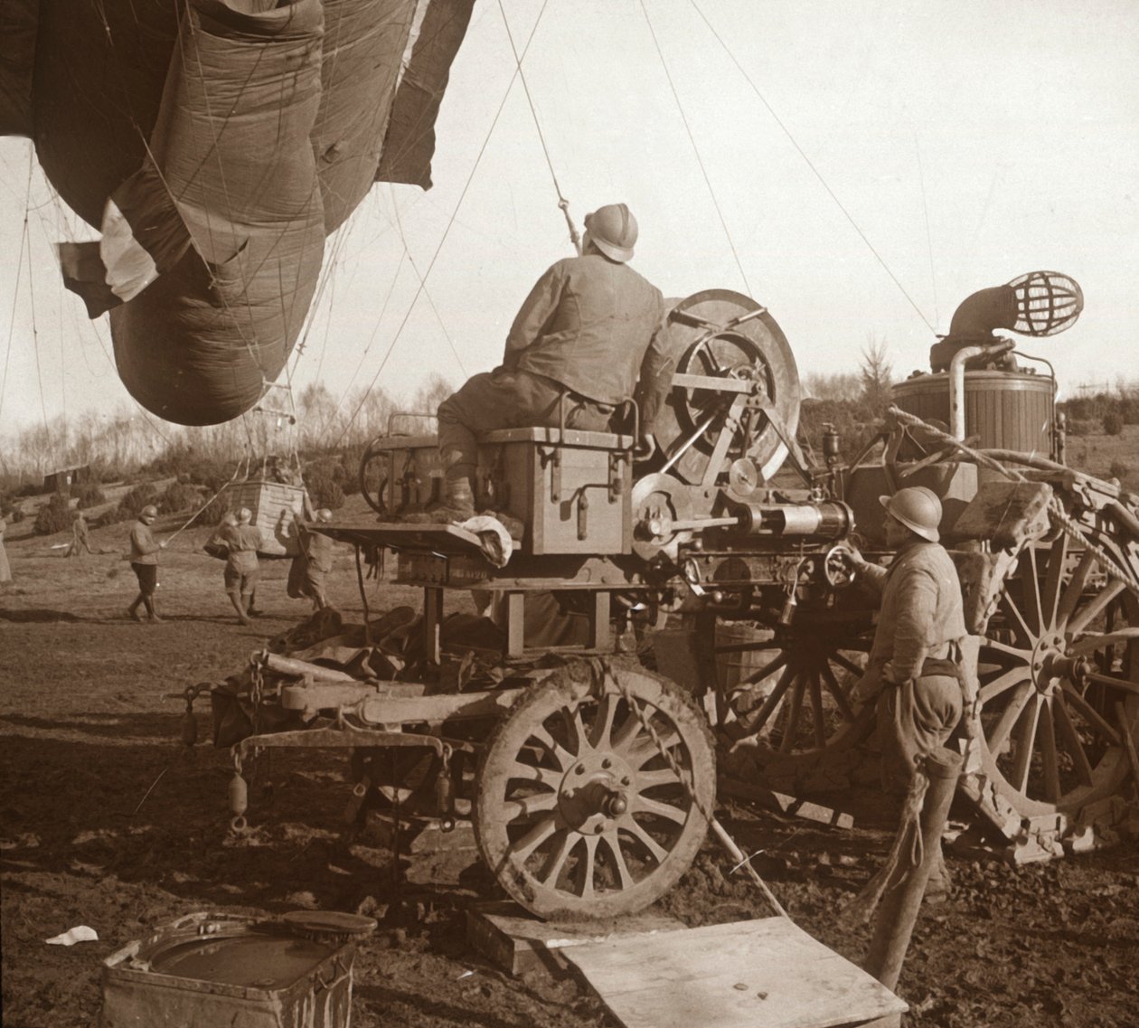 بالون القاذف ، جينيكورت ، شمال فرنسا ، c1914-c1918 بواسطة غير معروف