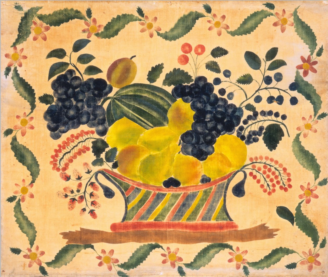 سلة فواكه ، ج. 1830. بواسطة غير معروف