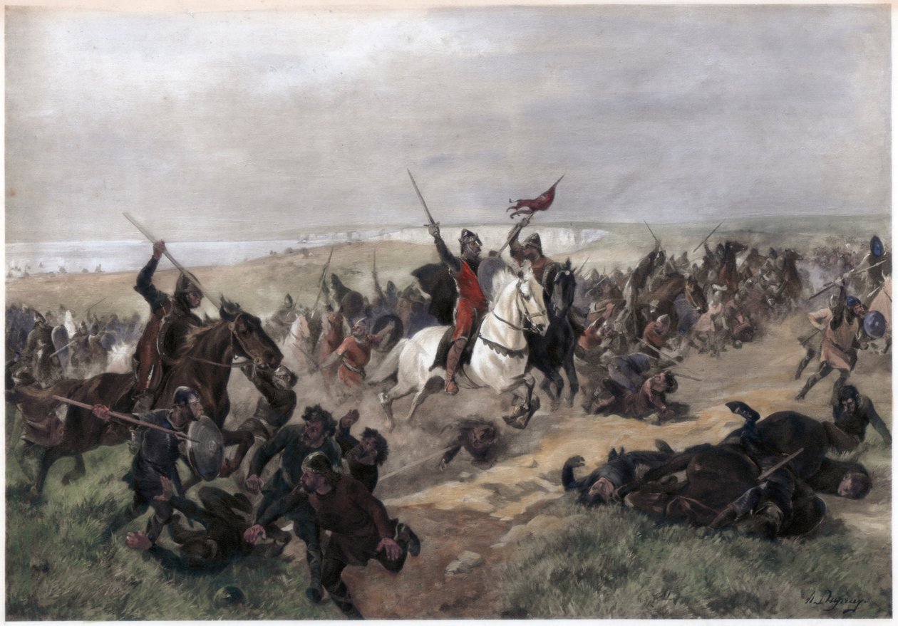 معركة هاستينغز ، 14 أكتوبر 1066 بواسطة غير معروف