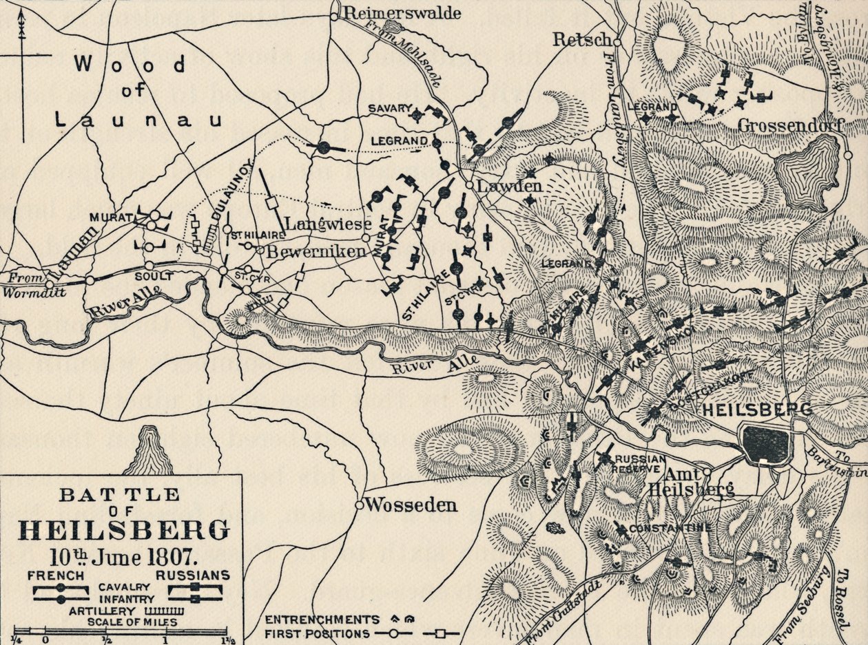 معركة هيلسبيرج ، 10 يونيو 1807 ، 1896 بواسطة غير معروف