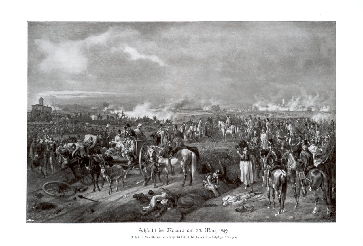 معركة نوفارا ، إيطاليا ، 23 مارس 1849 ، 1900 بواسطة غير معروف