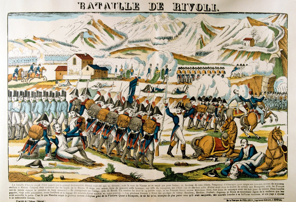 معركة ريفولي ، 14 يناير 1797 ، القرن التاسع عشر بواسطة غير معروف