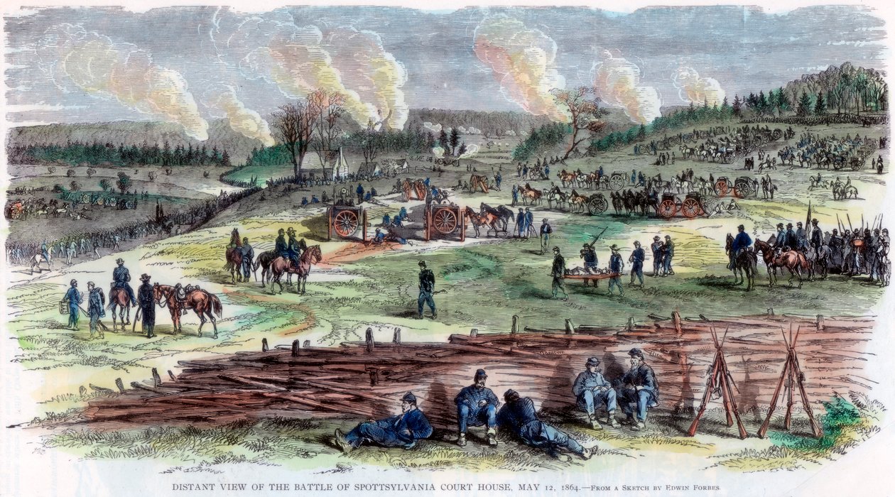 Battle of Spotsylvania Court House ، فرجينيا ، الحرب الأهلية الأمريكية ، 12 مايو 1864 بواسطة غير معروف