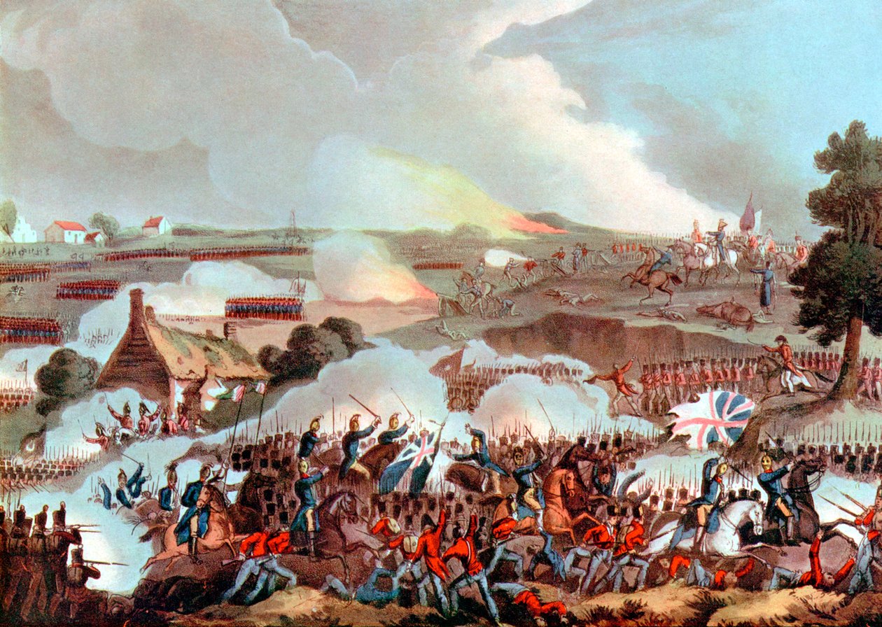 معركة واترلو ، بلجيكا ، 1815 بواسطة غير معروف