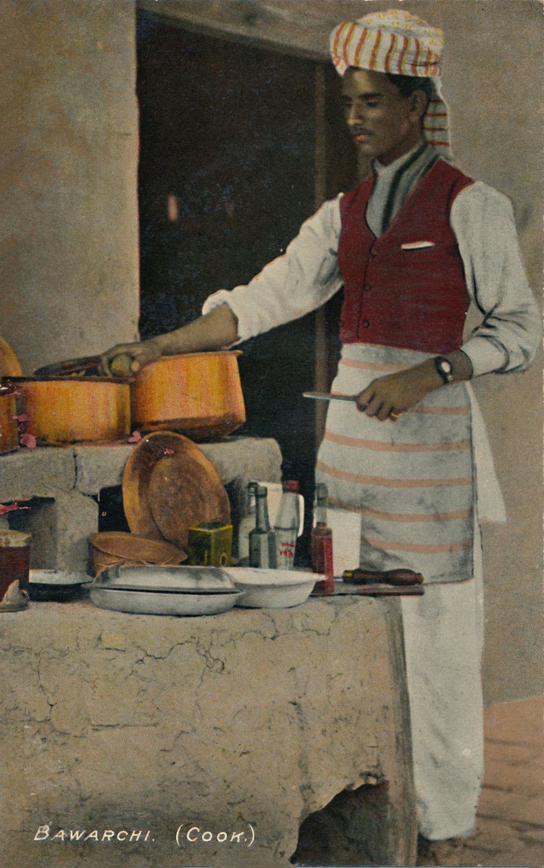 Bawarchi Cook ، c1910. بواسطة غير معروف