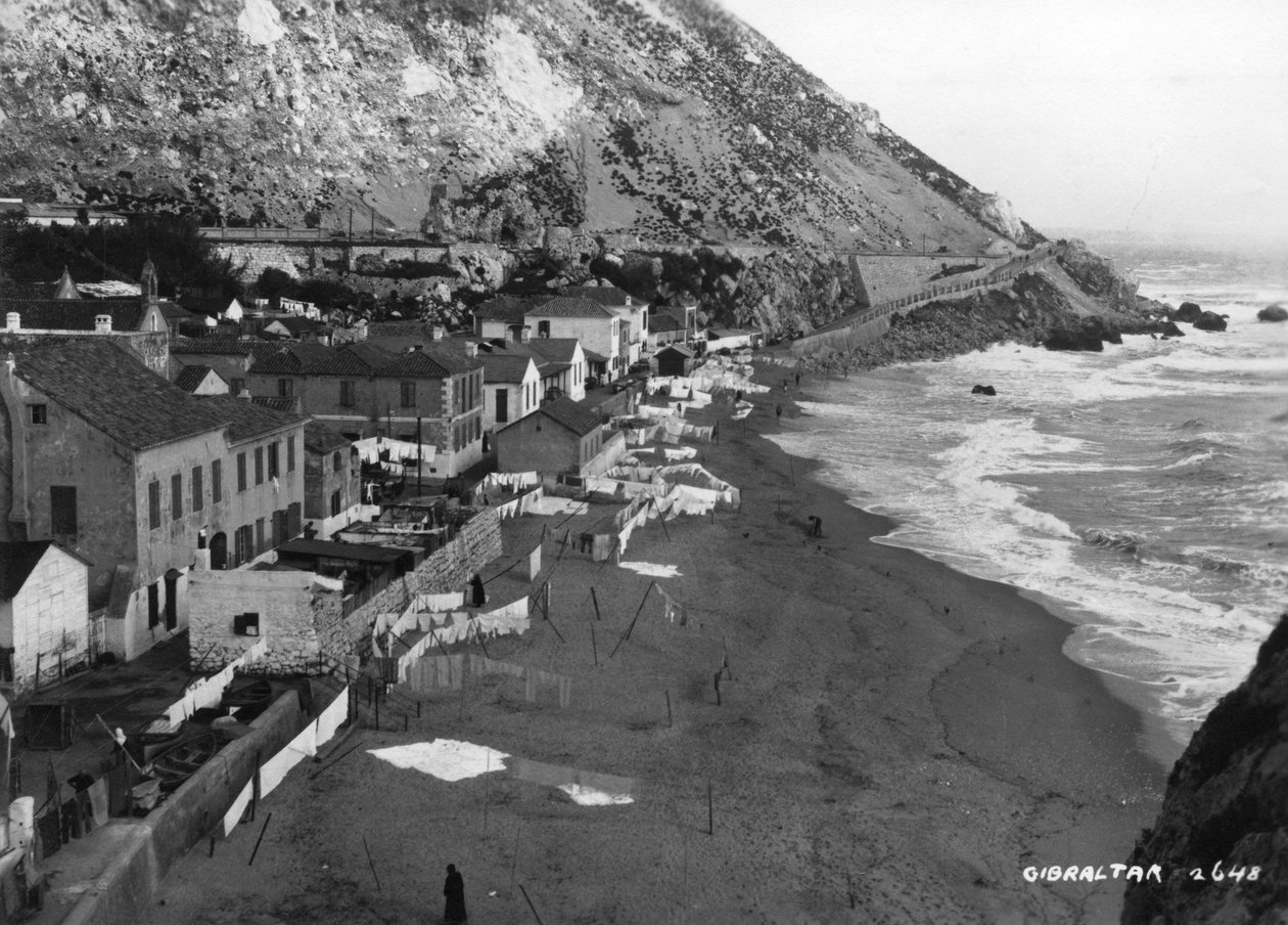 الشاطئ ، جبل طارق ، c1920s-c1930s بواسطة غير معروف