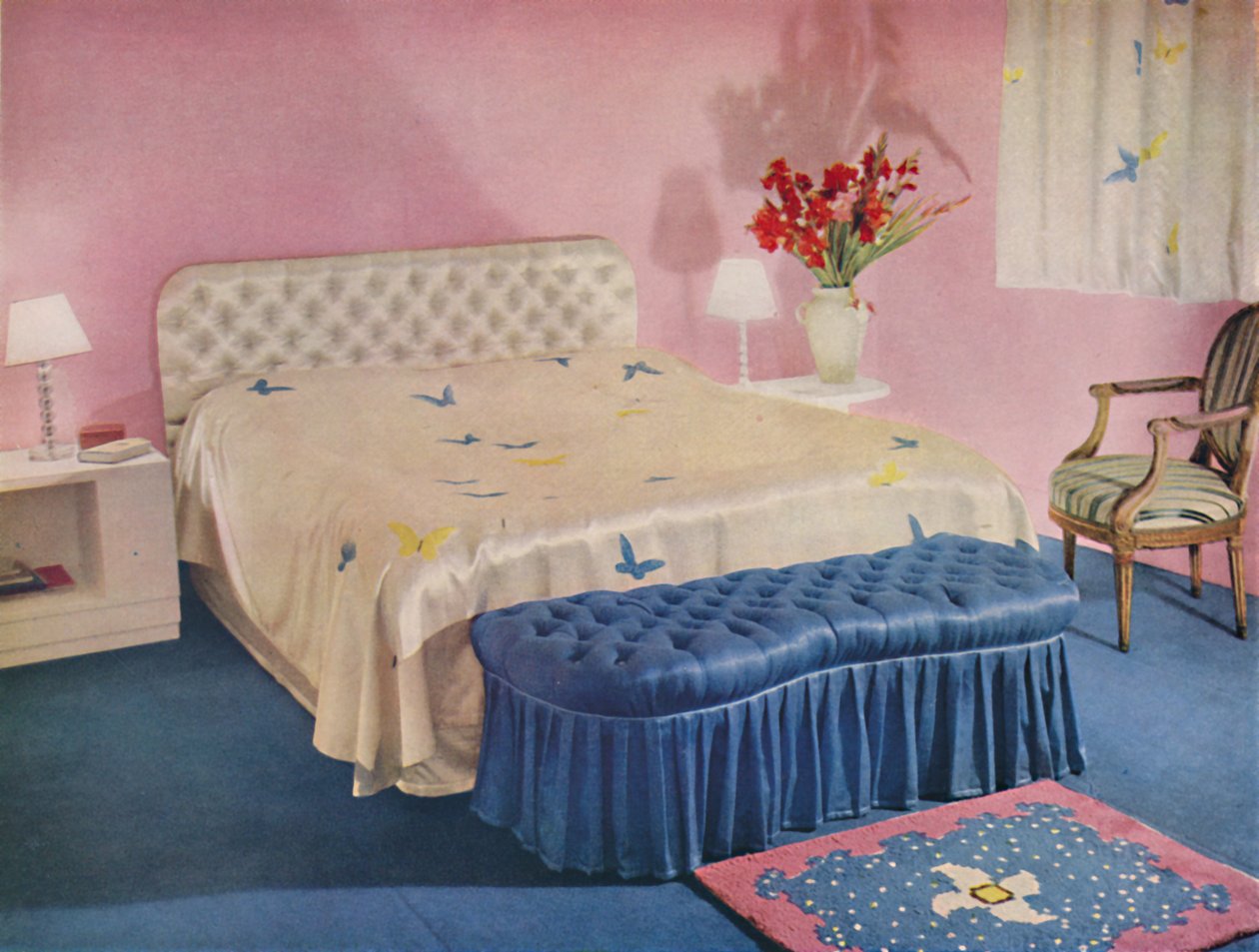 غرفة نوم من تصميم Green and Abbott، Ltd. ، 1939 بواسطة غير معروف