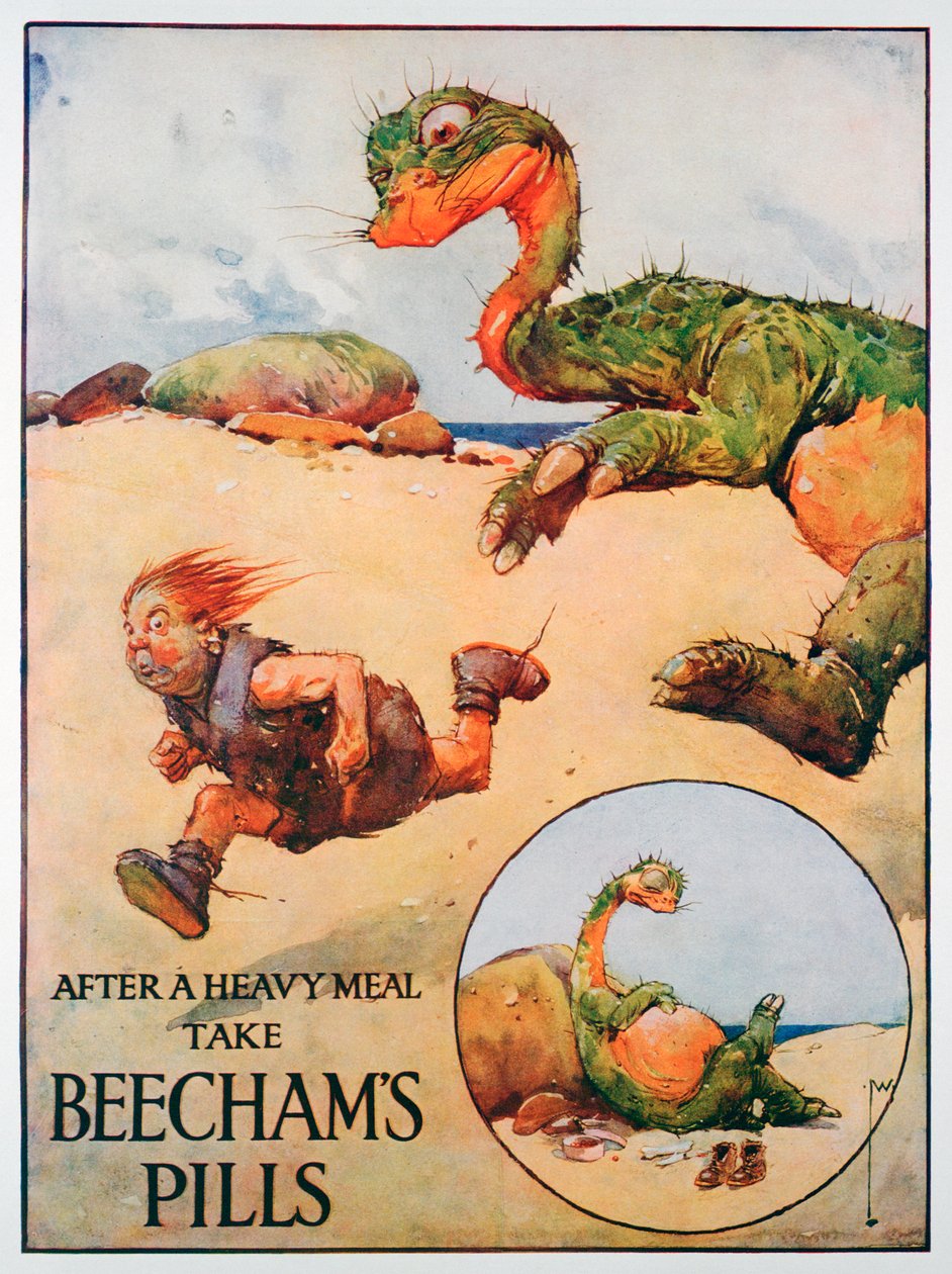 إعلان حبوب Beechams ، 1914 بواسطة غير معروف